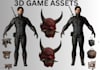 create 3d game assets ue5, 3d game character, props, 3d game environment 3d mask