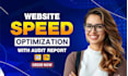 do wordpress website speed optimization, improve page speed