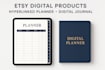 design etsy digital products hyperlinked planner digital journal digital