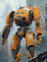 do custom digital 2d anime mecha art illustration