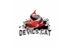 design eye catching devils cat fishing logo for men