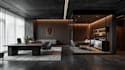 interior design of commercial office, restaurant, hotel, architectural 3d render