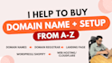 help to setup domain, cloudflare and design web hosting