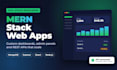 be your mern stack developer for full stack web apps and saas dashboards