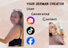create german ugc content for social media