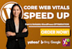 fix slow wordpress website and optimize core web vitals