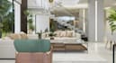 recreate open plan living room,luxury residential interior design,cgi rendering