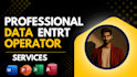 do ms excel data and ms access cleaning, data entry