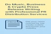 do music business and crypto press release writing and PR distribution services