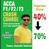 pass your acca paper by increasing your marks by 30 percent