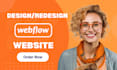 do your webflow website design, figma to webflow animation, webflow developer