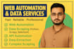 python web scraping, selenium browser automation, data scraping