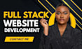 do website development as full stack web developer, front end, backend developer