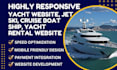 design yacht website cruise boat jet ski ship yacht rental shopify store website