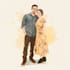 create couple portrait illustration