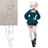 draw a awesome manga character illustration