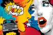 draw a retro pop art roy lichtenstein style