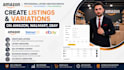 create listings and variations on amazon, walmart, ebay