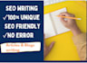 write SEO articles and blogs
