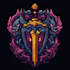 make emblem logo with fantasy game style
