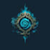 create fantasy game logo with cool unique magic style