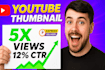 high CTR youtube thumbnails with 1 day fastest delivery