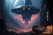 design a sci fi spaceship art