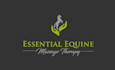 design looks nice essential equine massage therapy logo
