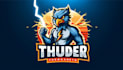 create thunder mascot logo within new concepts for you