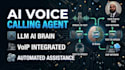 build an ai voice calling agent using voip and llm