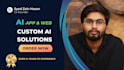 build ai mobile and website, saas, ai chat app software development custom