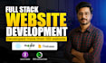 be full stack web developer, website development, frontend backend developer