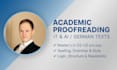 proofread and advise on german tech and ai academic papers