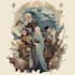 make a fantasy illustration rpg character and portrait