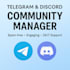 set up and moderate your telegram or discord community