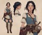 create an custom dnd party character illustration