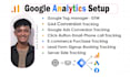 google analytics setup ga4 ecommerce tracking ads conversion tracking by GTM