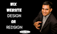 design wix website, redesign business wix website,  wix development