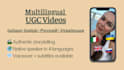 create authentic ugc videos in 4 languages