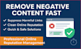 remove harmful link and  negative content fast