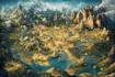 make a high quality digital fantasy map