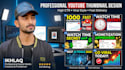 design high CTR youtube thumbnails
