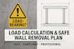 do structural load calculation, beam design, and safe wall removal planning