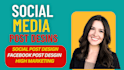 design social media post graphics, social media post design