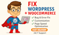 fix woocommerce issues, checkout errors and customize your wordpress site
