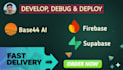 develop fix debug deploy vibecode base44 ai saas mvps supabase