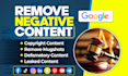 remove unwanted, defaming,false,bad negative,articles from google,under dmca
