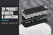 create photorealistic 3d product renders and animations