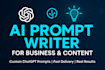 create powerful chatgpt prompts for business, content, or design