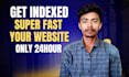 index your website in google super fast